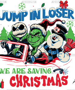 Jump In Loser Christmas UV DTF Transfer