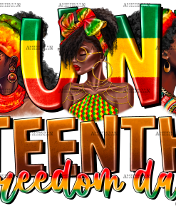 June Teenth Freedom Day DTF Transfer