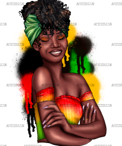 Juneteenth Afro Woman-1 DTF Transfer