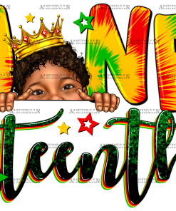 Juneteenth Black Boy DTF Transfer