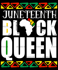 Juneteenth Black Queen DTF Transfer