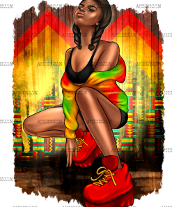 Juneteenth Black Woman DTF Transfer