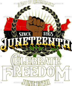 Juneteenth Celebrating Freedom DTF Transfer