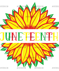 Juneteenth Sunflower DTF Transfer