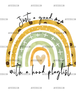 Just A Good Mom With A Hood Playlist DTF Transfer