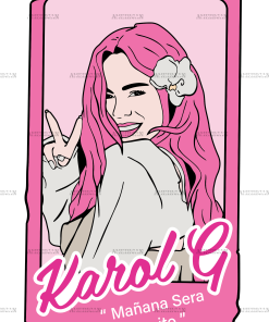 Karol G Manana Sera Bonito Frame-3 DTF Transfer