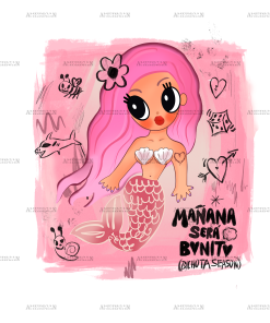 Karol G Manana Sera Bonito Mermaid Dtf Transfer