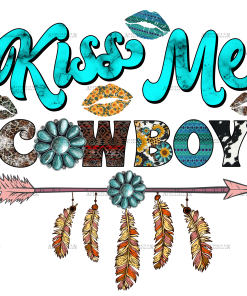 Kiss Me Cowboy DTF Transfer