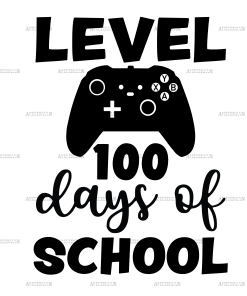 Level 100 Days of School-1 DTF Transfer