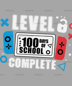 Level 100 Days of School DTF Transfer