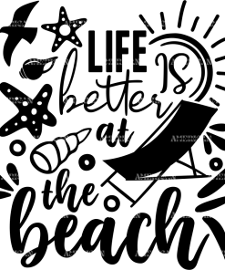 Life Is Better At The Beach-2 DTF Transfer