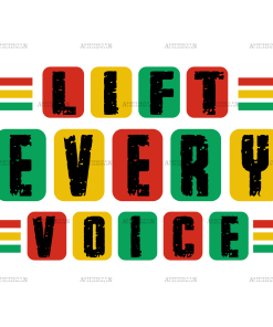 Lift Every Voice DTF Transfer
