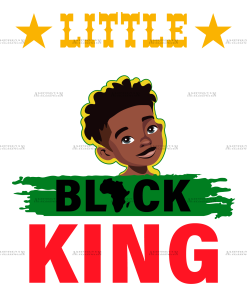 Little Black King-2 DTF Transfer