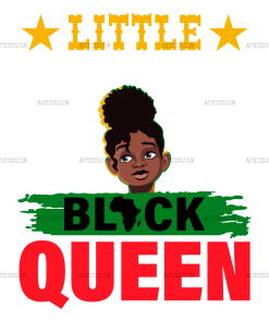 Little Black Queen DTF Transfer