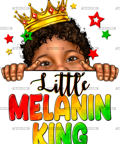 Little Melanin King Juneteenth DTF Transfer