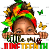 Little Miss Juneteenth Afro Girl DTF Transfer