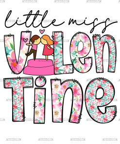 Little Miss Valentine-3 DTF Transfer