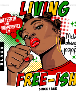 Living Freeish Female DTF Transfer