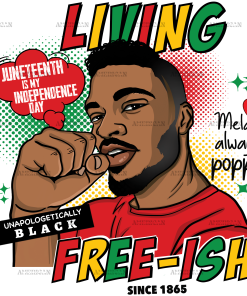 Living Freeish Male DTF Transfer