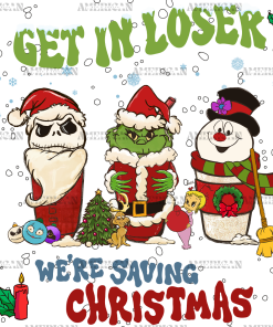 Loser Christmas Coffee UV DTF Transfer