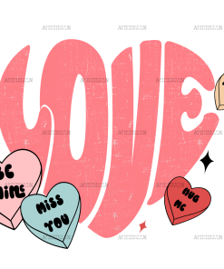 Love Candies DTF Transfer