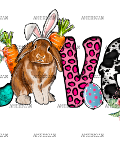 Love Easter Bunny DTF Transfer