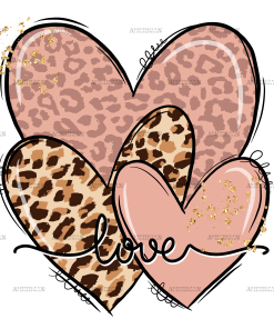 Love Hearts DTF Transfer