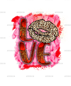 Love Leapord Lips DTF Transfer