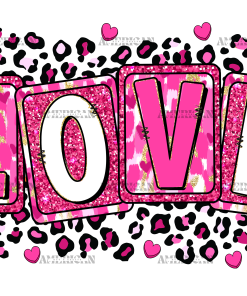 Love Leopard DTF Transfer