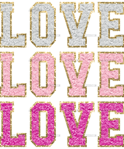 Love Love Love DTF Transfer