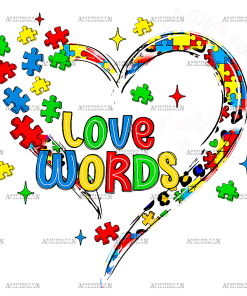 Love Needs No Words-1 DTF Transfer