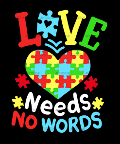 Love Needs No Words-2 DTF Transfer