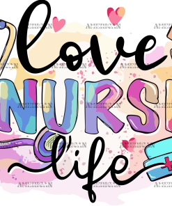 Love Nurse Life UV DTF Transfer