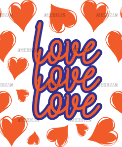 Love Orange-1 UV DTF Transfer