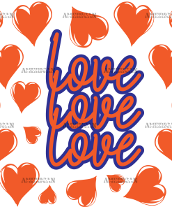 Love Orange-2 UV DTF Transfer