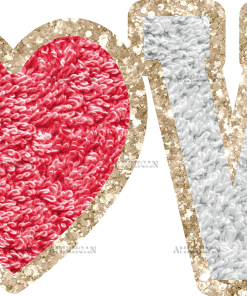 Love Red Heart DTF Transfer