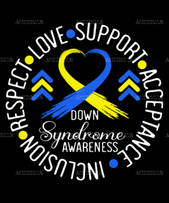 Love Respect Down Syndrome DTF Transfer