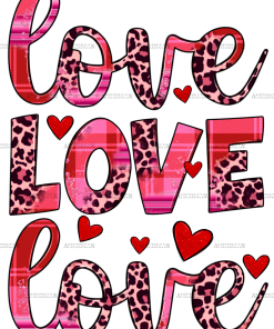 Love Valentines Day DTF Transfer