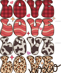 Love Xoxo DTF Transfer