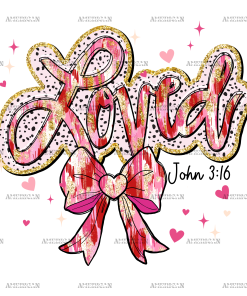 Loved Bow-1 DTF Transfer