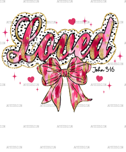 Loved Bow-3 DTF Transfer