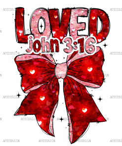 Loved Bow-4 DTF Transfer