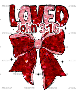 Loved Bow-5 DTF Transfer