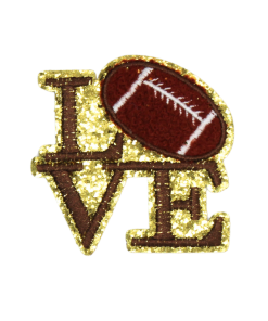 Love Football Patch (Small/Chenille)