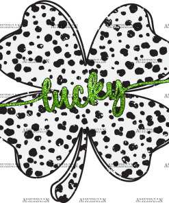 Lucky Clover Cowhide-2 DTF Transfer