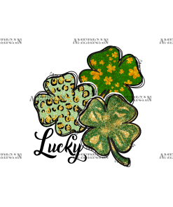 Lucky Four Leaf Clovers DTF Transfer