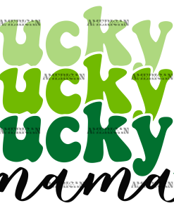 Lucky Mama Leaves UV DTF Transfer