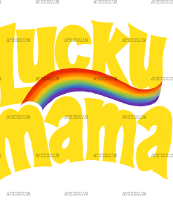 Lucky Mama Yellow DTF Transfer