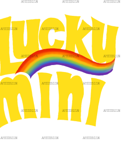 Lucky Mini Yellow DTF Transfer