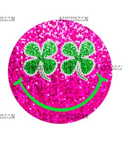 Lucky Smiley Face DTF Transfer